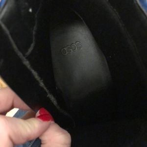 ASOS Shoes - ASOS blue velvet party booties. Like new! ASOS Shoes - ASOS blue velvet party booties. Like new!